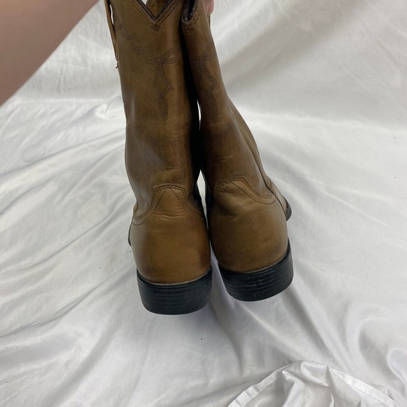 Ariat Heritage Womens Roper Boots Camel Brown Cowgirl Western Leather Size 8 B - Picture 5 of 10